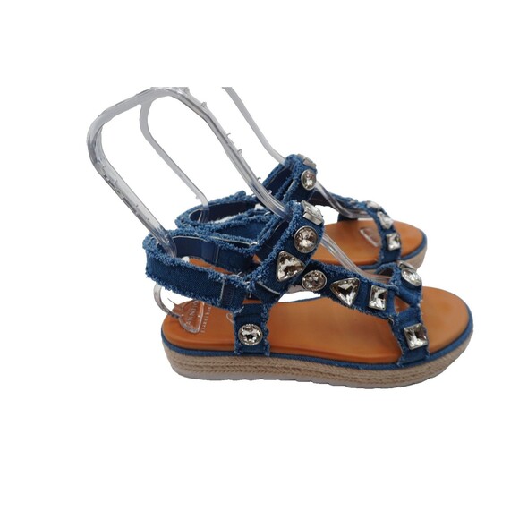 Gianni Bini x DANNIJO Gia Jewel Embellished Espadrille Platform Sandal Size 10M - Picture 2 of 8